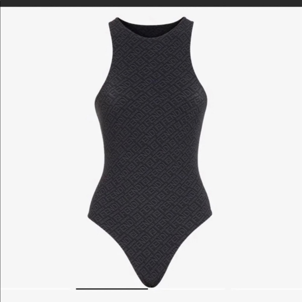 Fendi x Skims black bodysuit sz M
